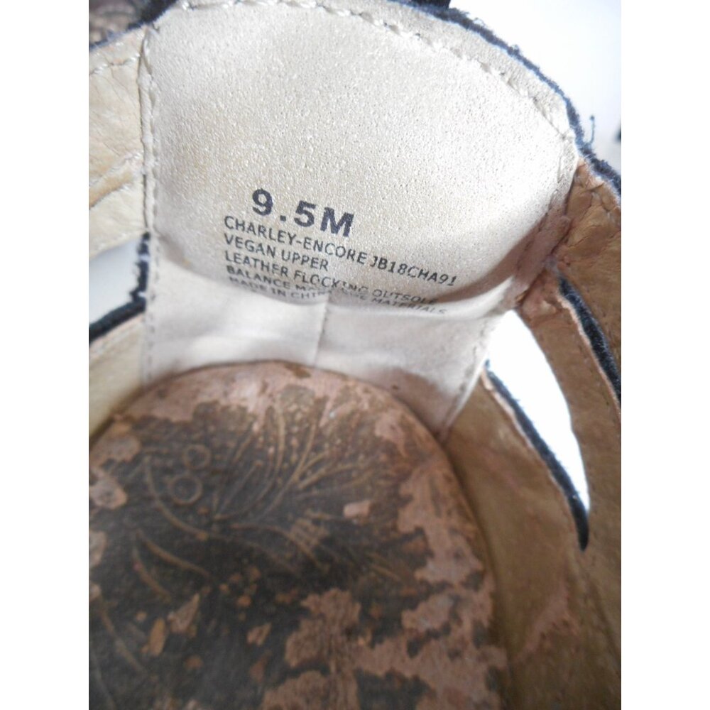 JBU Jambu Sz 9.5 Charley Strappy Sandals Vegan / Leather hook loop close Black - Picture 5 of 12